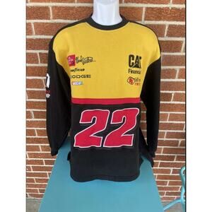 CAT Nascar Winston Cup Racing Series sweatshirt Ward Burton Bill Davis Dodge XL